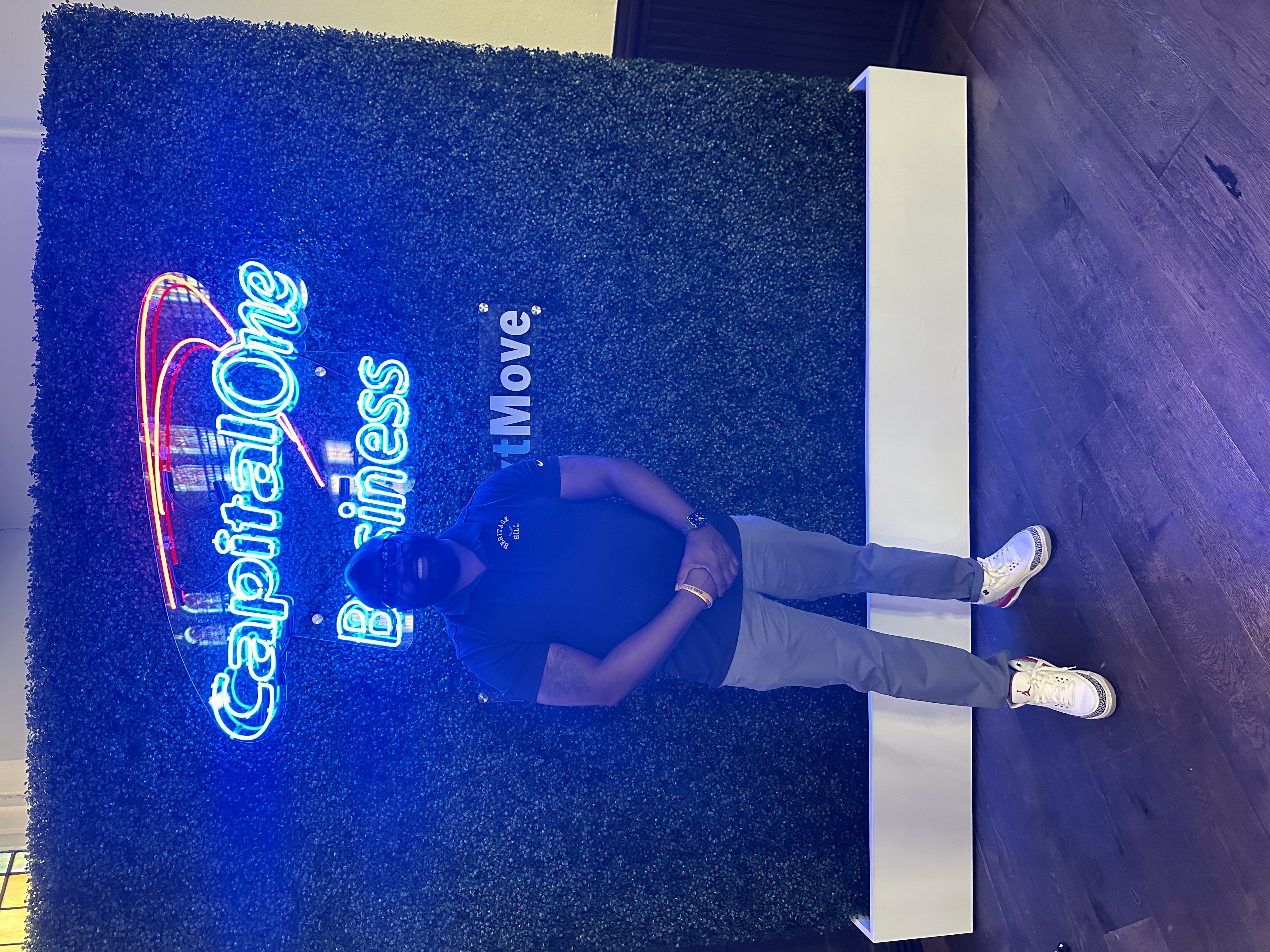 Marcus at Capital One Business event with Heritage Hill